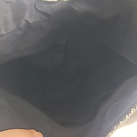 Kathmandu Imports Bag Purse Crossbody Handmade Black Grey Mushroom Print - Picture 4 of 6